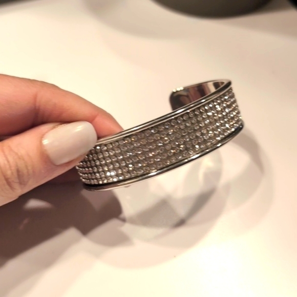 Rhinestone Bangle Bracelet - Picture 1 of 8
